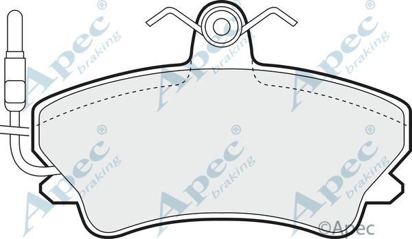 APEC BRAKING stabdžių trinkelių rinkinys, diskinis stabdys PAD764